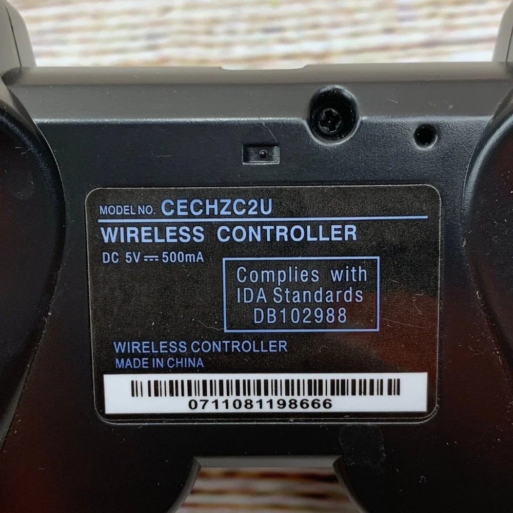 Sony PS3 Wireless Controller CECHZC2U Black‎ Playstation 3 Gamepad UNTESTED